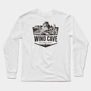 National Park Wind Cave South Dakota Long Sleeve T-Shirt